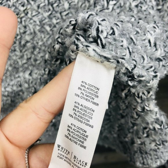 White House Black Market Knit Sweater Size XS Gray - Picture 6 of 7